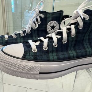 New Blackwatch Plaid Converse All Star Sneakers